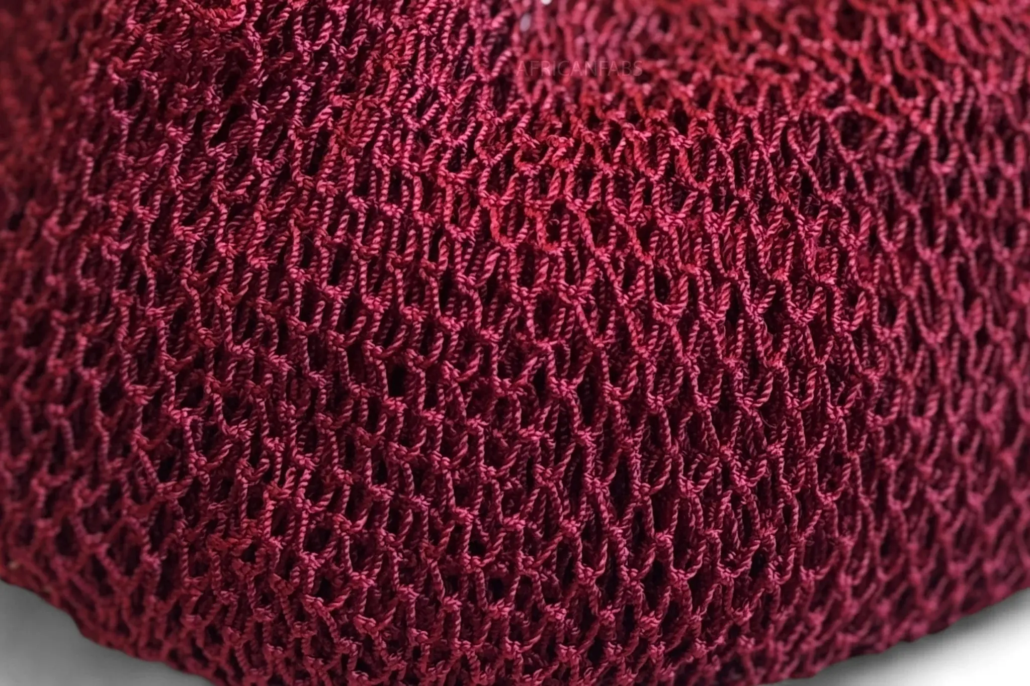 African Net Sponge Sapo Burgundy Red - Image 2