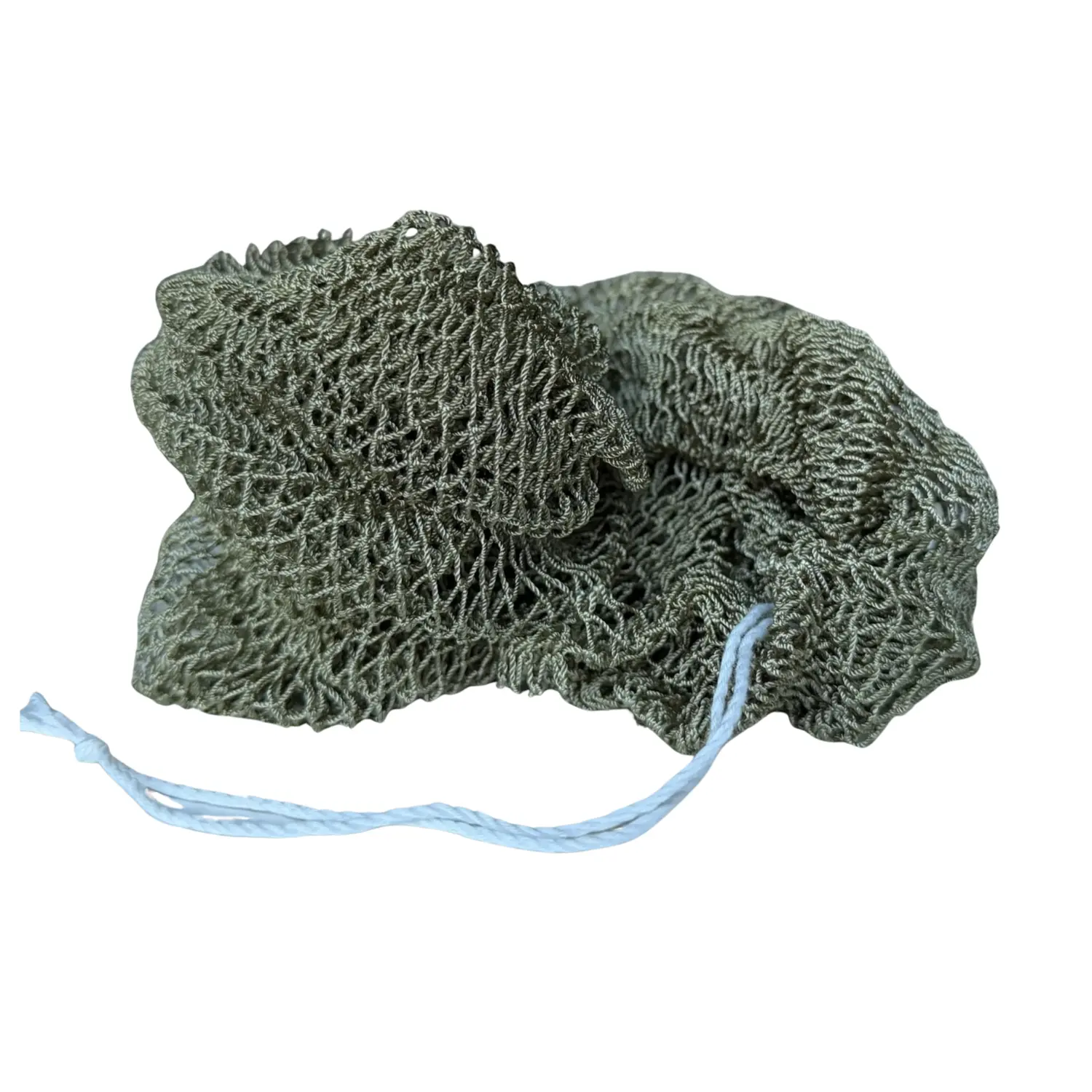 African Net Sponge Sapo Olive Green
