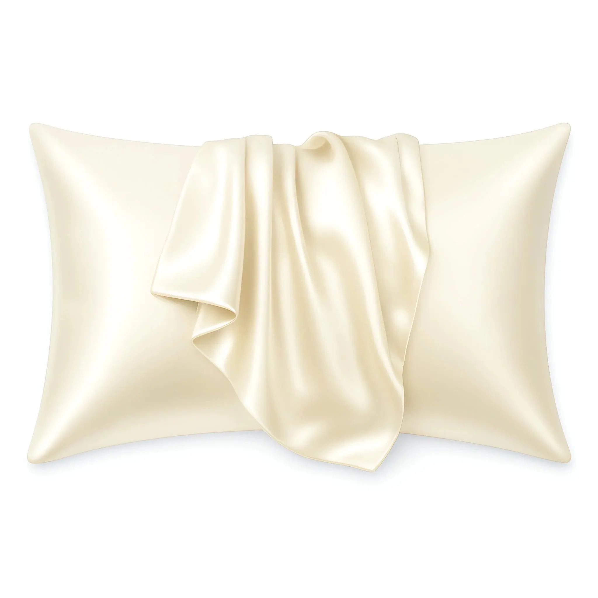 Silky Satin Pillowcase Ivory