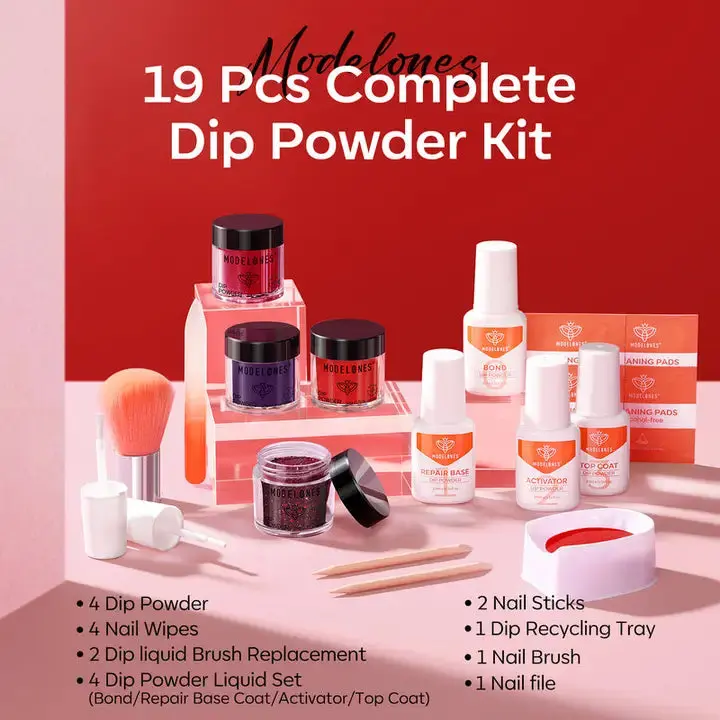 All-In-One Dip Powder Kit Blood Plum - Image 3