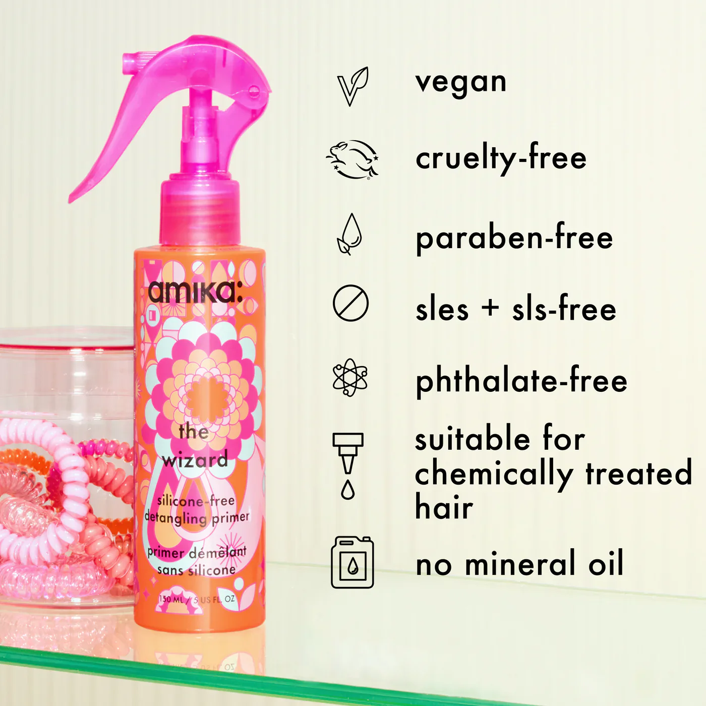 Amika The Wizard Silicone-Free Detangling Primer - Image 7