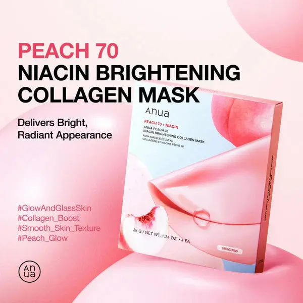 Peach 70 Niacin Brightening Collagen Mask - Image 3