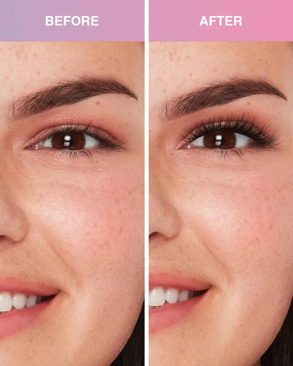 Press On Pre-glued Underlash Extensions Wispies Natural Mini Set - Image 2