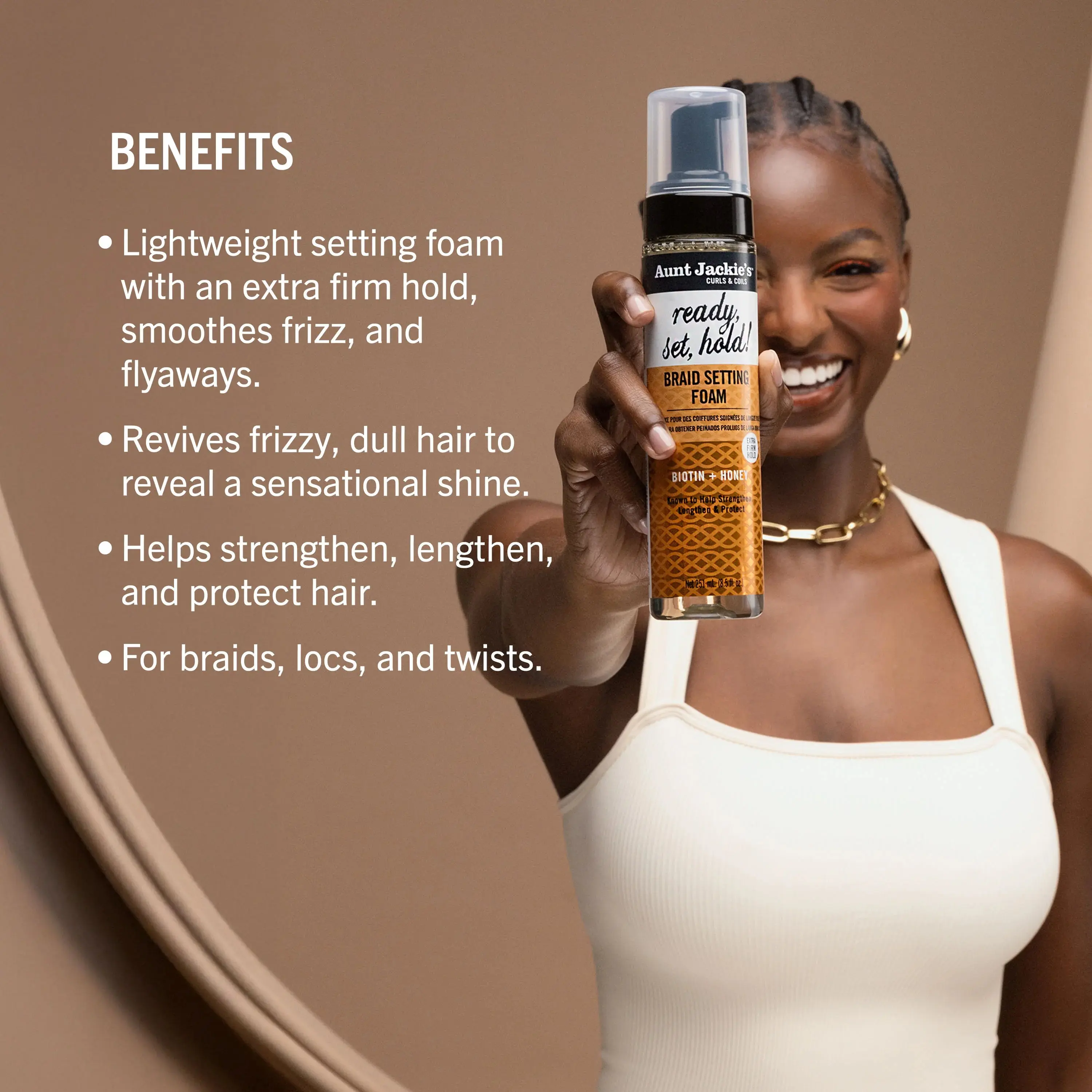 Biotin + Honey Braid Setting Foam - Image 2
