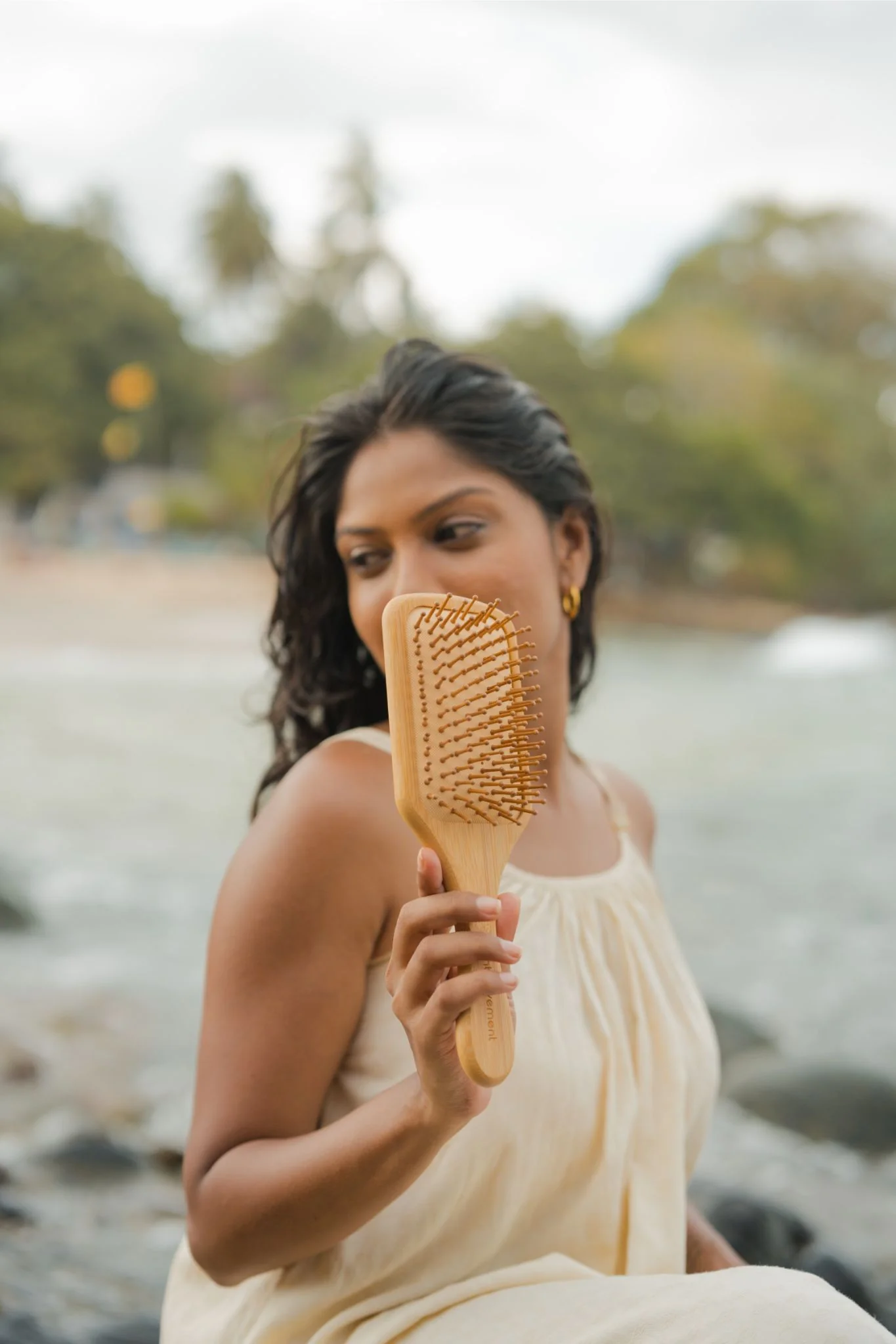 Bamboo Paddle Brush - Image 5