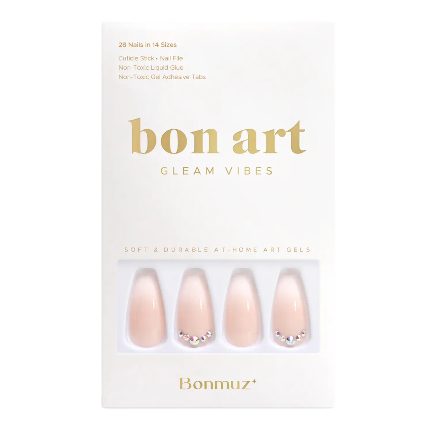 Press-On Nails Strawberry Mousse