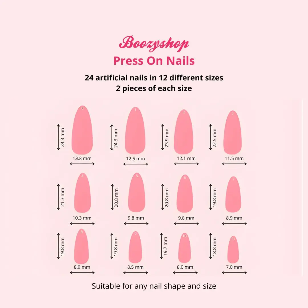 24 pcs Press On Nails Dripping Gold - Image 5