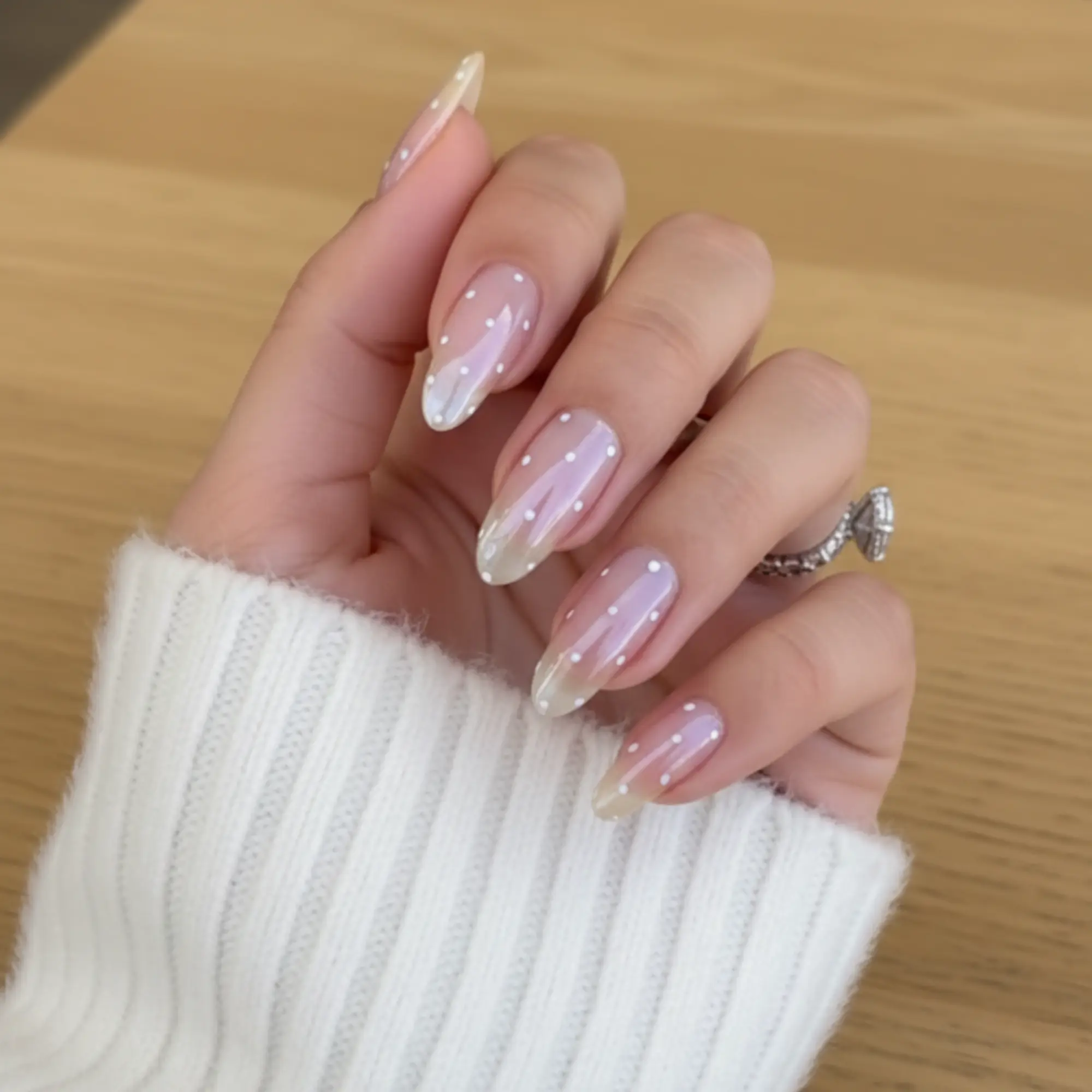 Glazed Donut Polka Dot Nails Set - Image 2