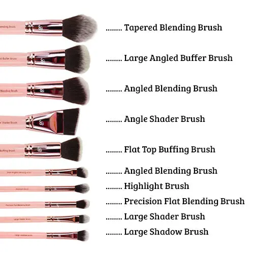 Pink & Rose Gold 10 pc. Sculpt & Contour Set - Image 3