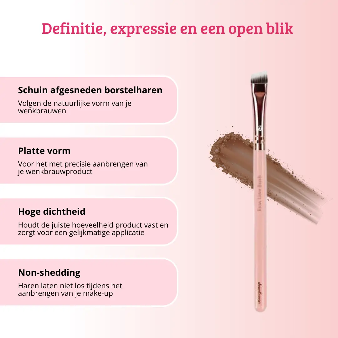 Pink & Rose Gold Brow Liner Brush - Image 3