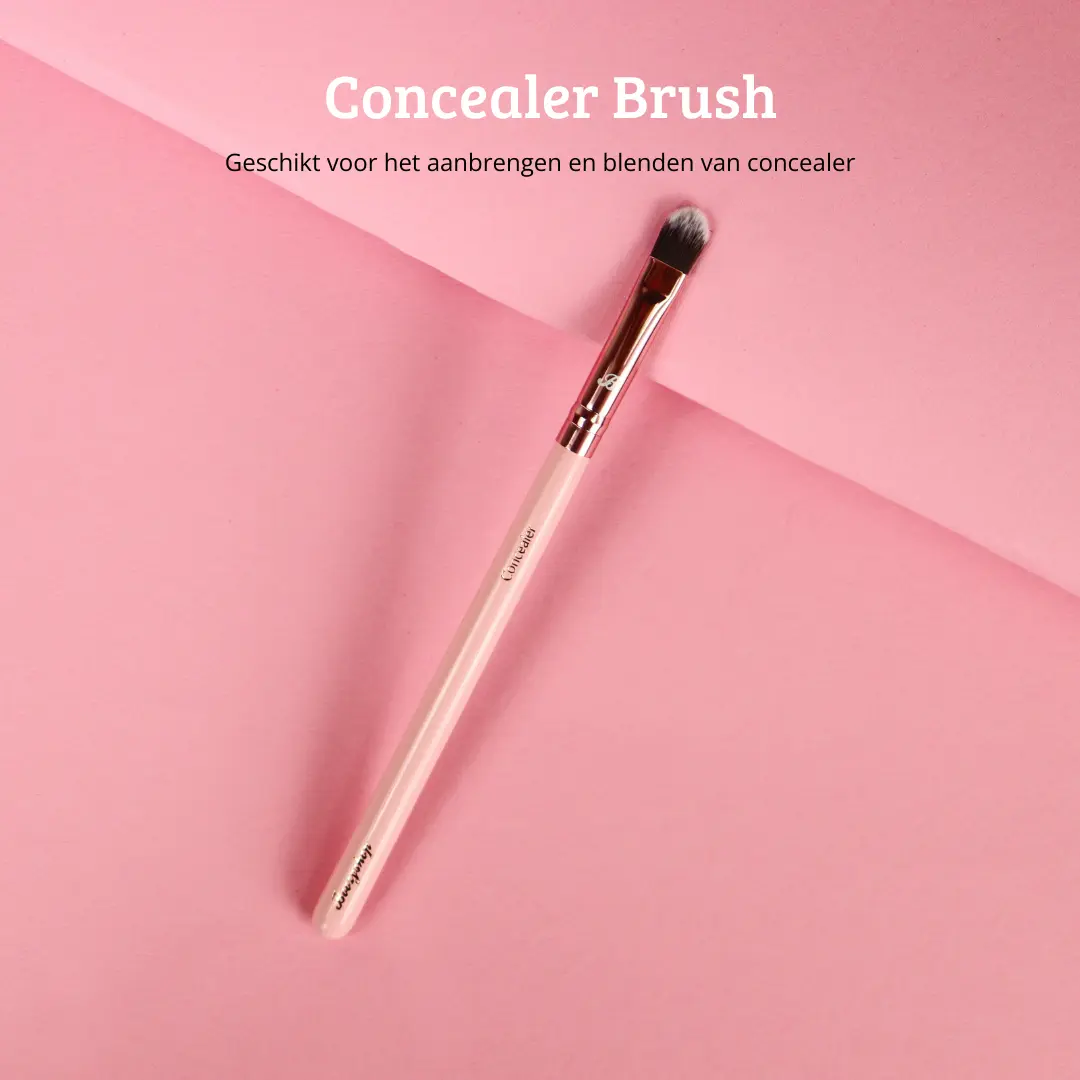 Pink & Rose Gold Concealer Brush - Image 2