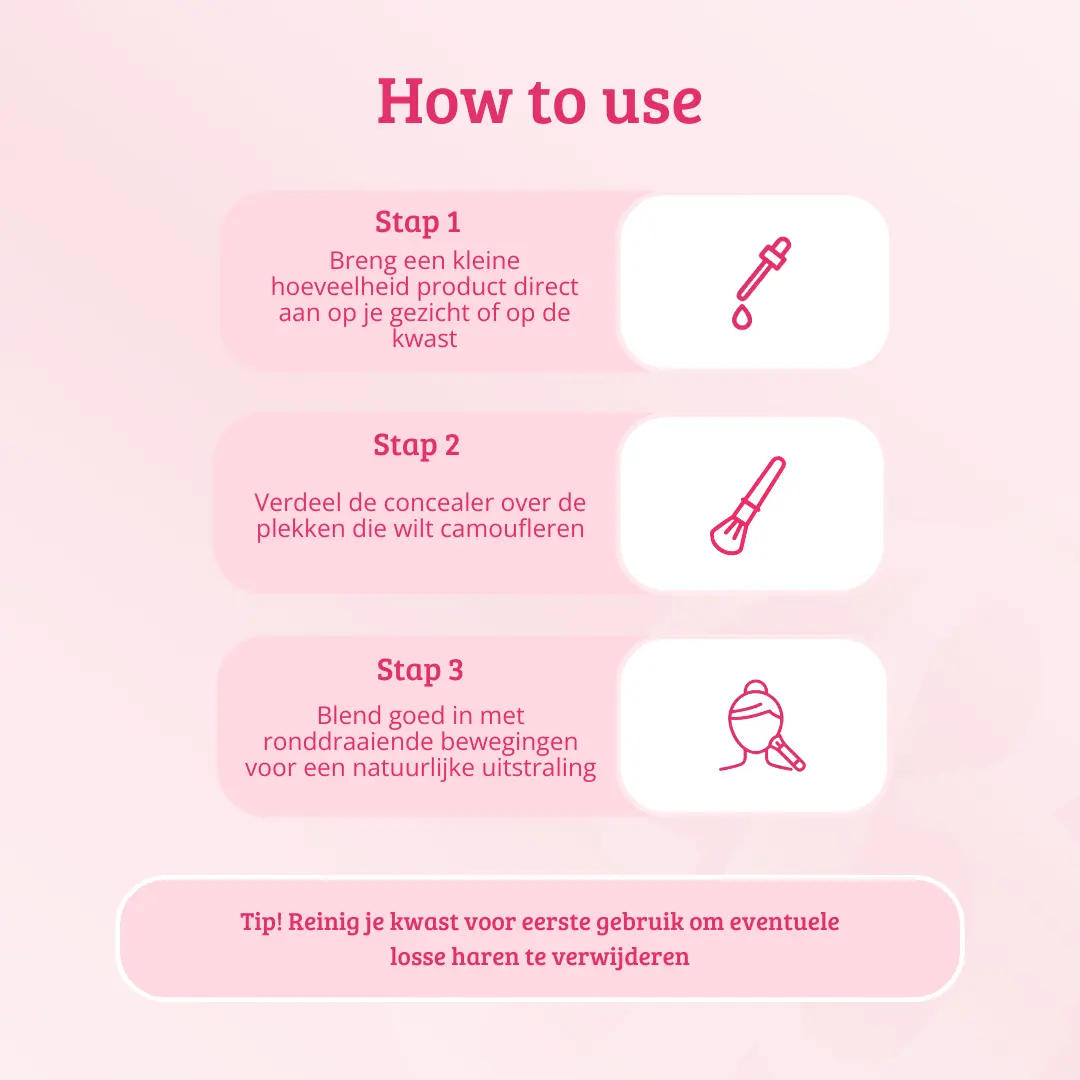 Pink & Rose Gold Concealer Brush - Image 5