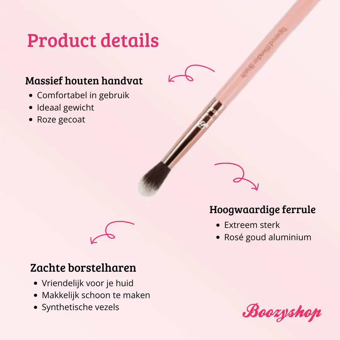 Pink & Rose Gold Tapered Blender Brush - Image 4