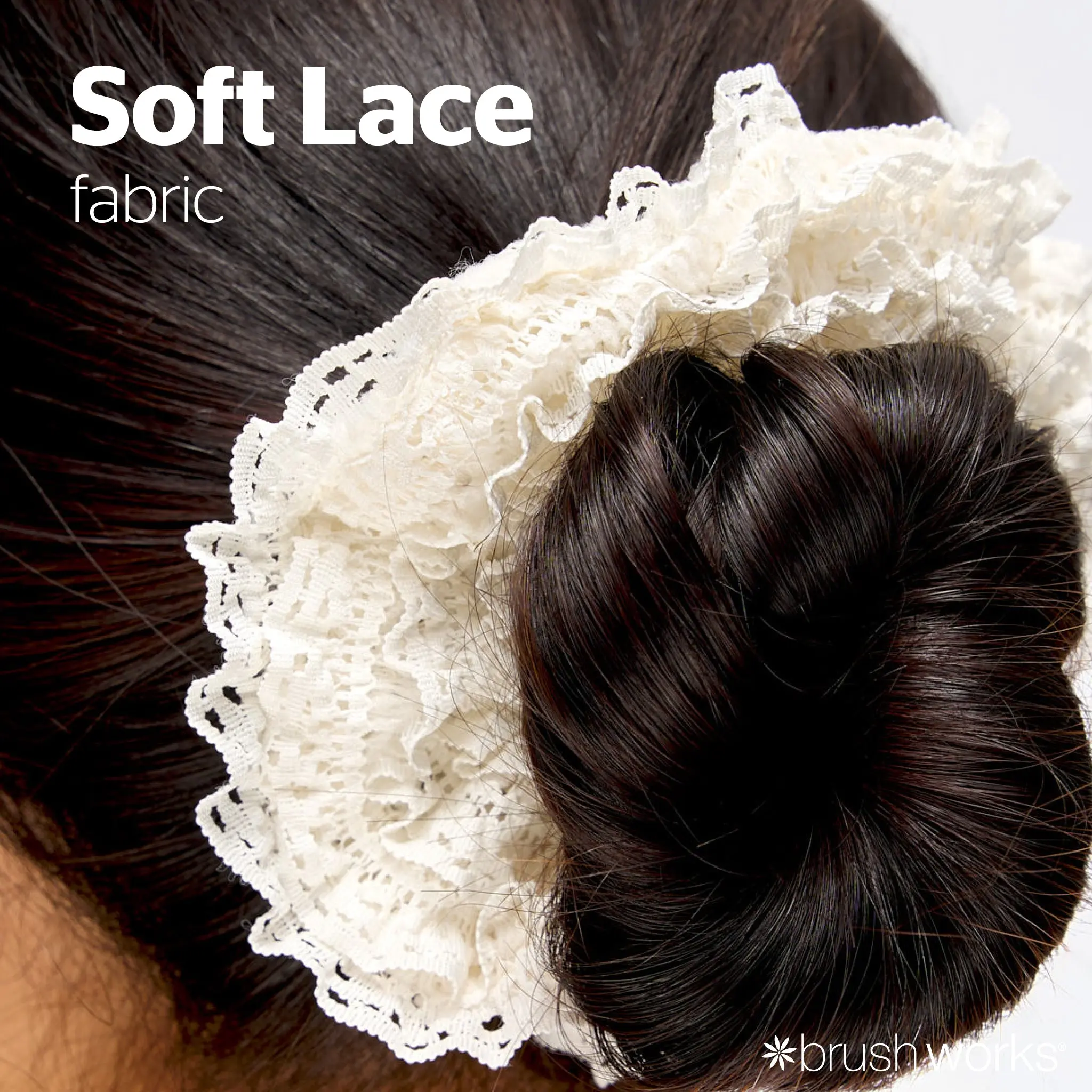 Lace Scrunchies Black & White - Image 4