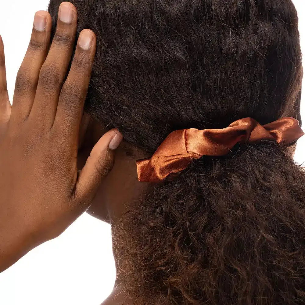 Nude Satin Scrunchies Set - Image 2