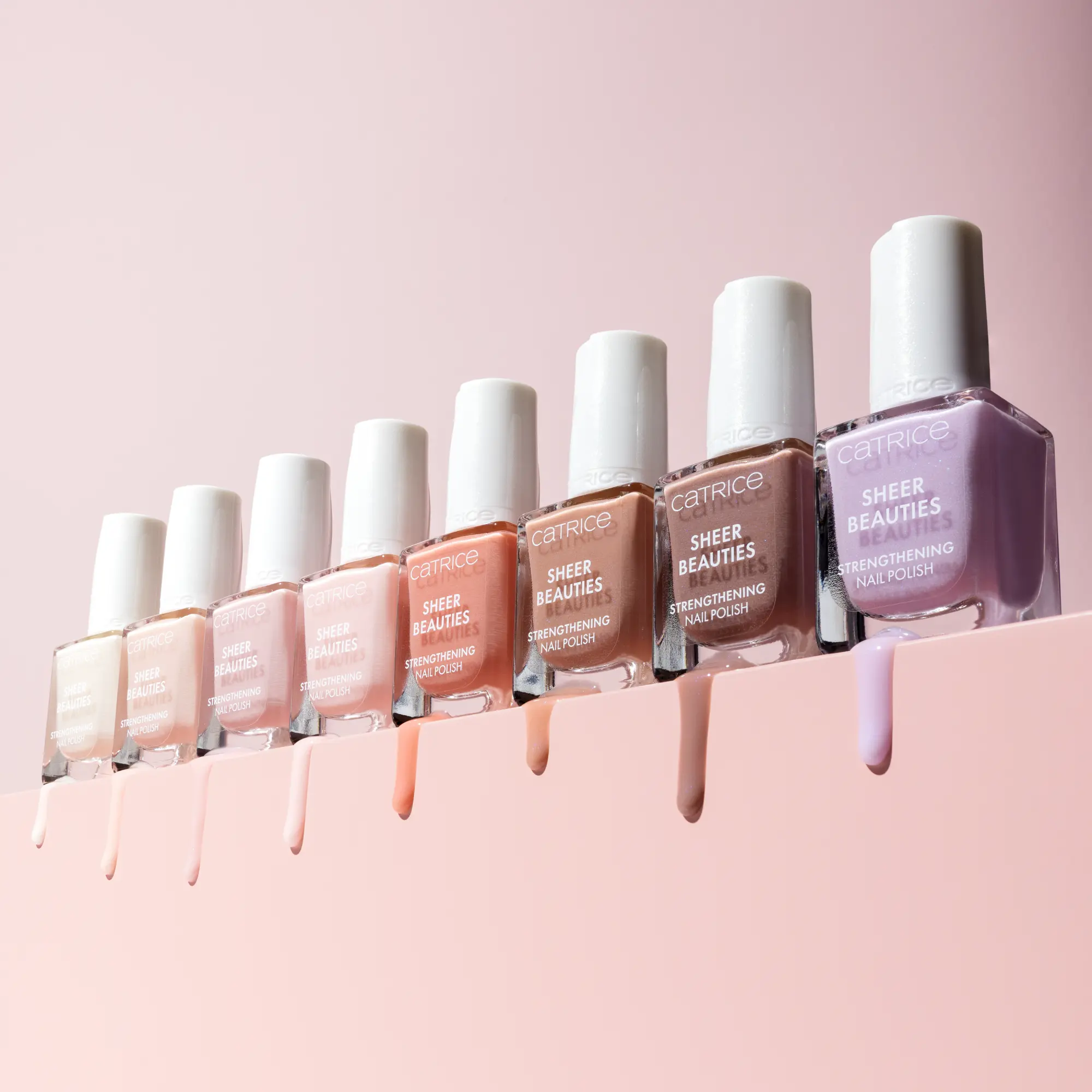 Sheer Beauties Strengthening Nail Polish 020 Roses Are Rosy - Image 4