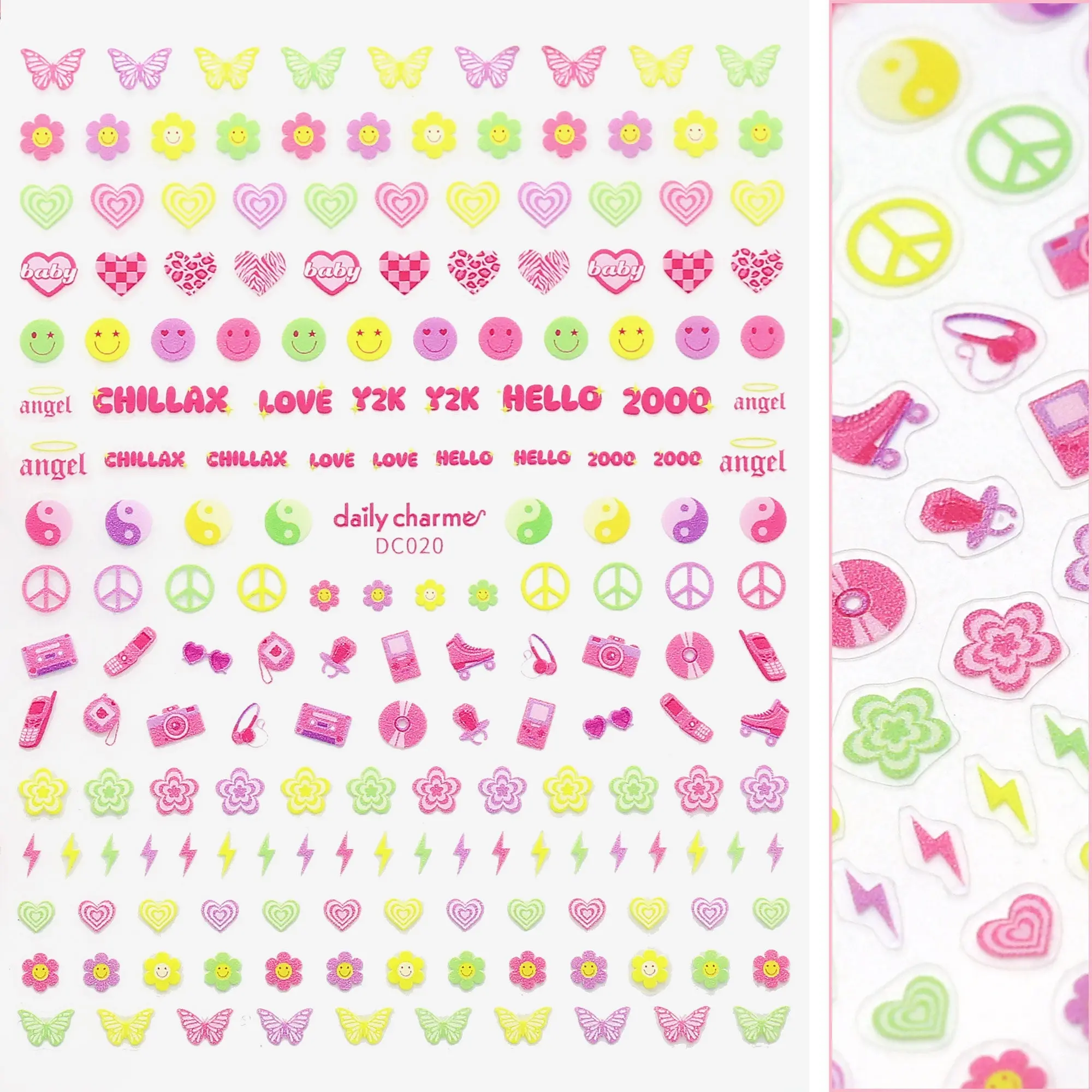 Chic Nail Art Sticker Y2K Forever