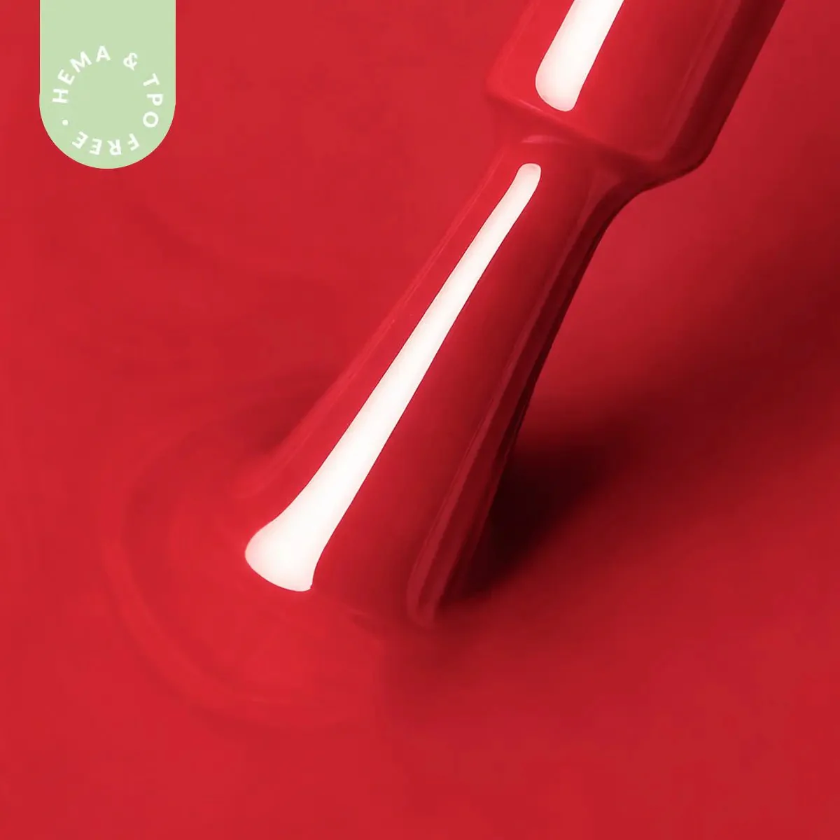 Hypoallergenic Hybrid UV/LED Gel Polish Red Muse 060 - Image 2