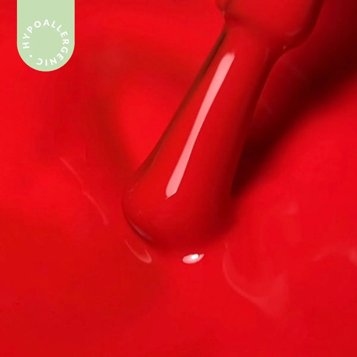 Hypoallergenic Hybrid UV/LED Gel Polish Traffic Red 178 - Image 4
