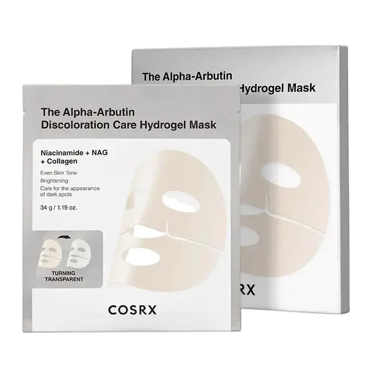 The Alpha-Arbutin Discoloration Care Hydrogel Mask 3-Pack