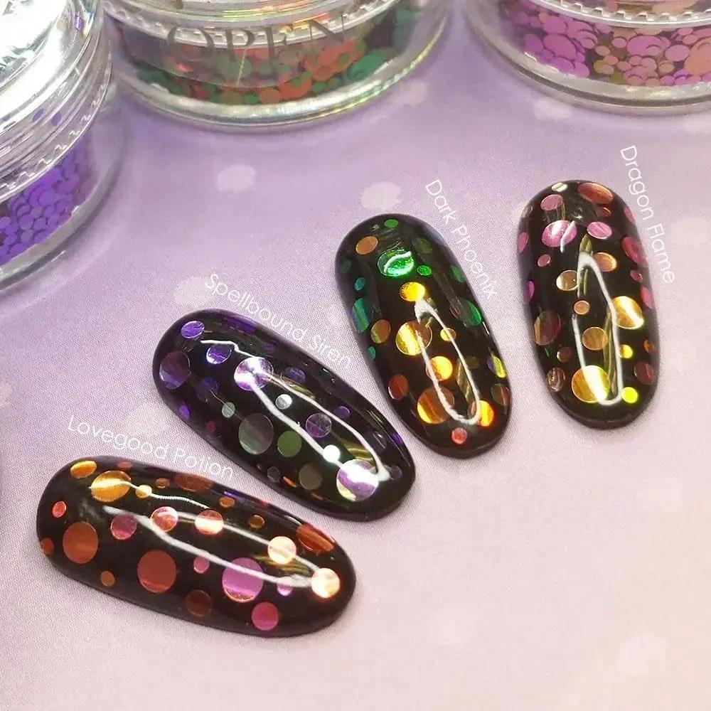 Chameleon Color Shifting Hex Glitter Dragon Flame - Image 2