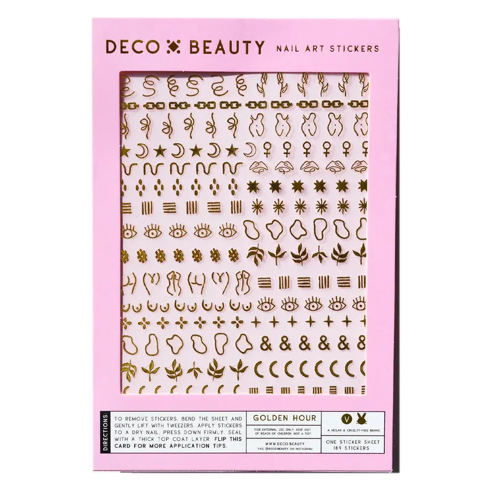 Nail Art Stickers Golden Hour