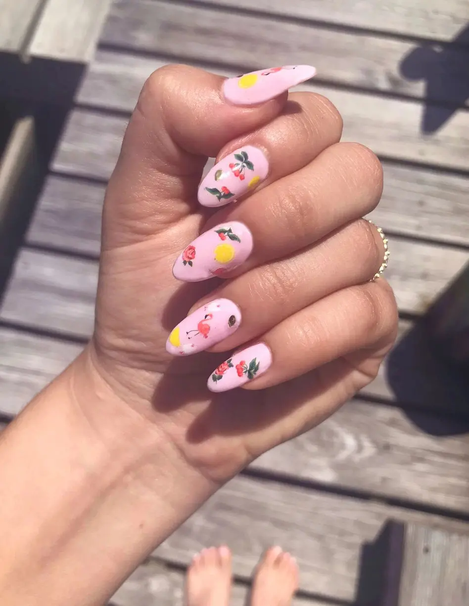 Nail Art Stickers Pink Pony - Image 3