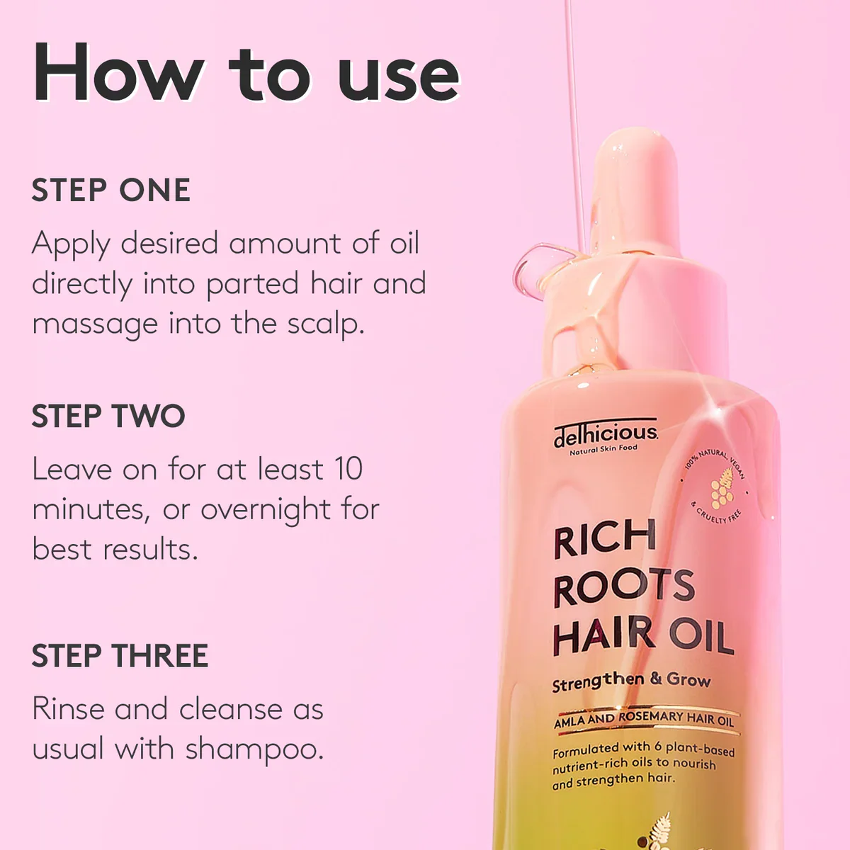 Rich Roots Hair & Scalp Oil Amla & Rosemary 50 ml - Image 4