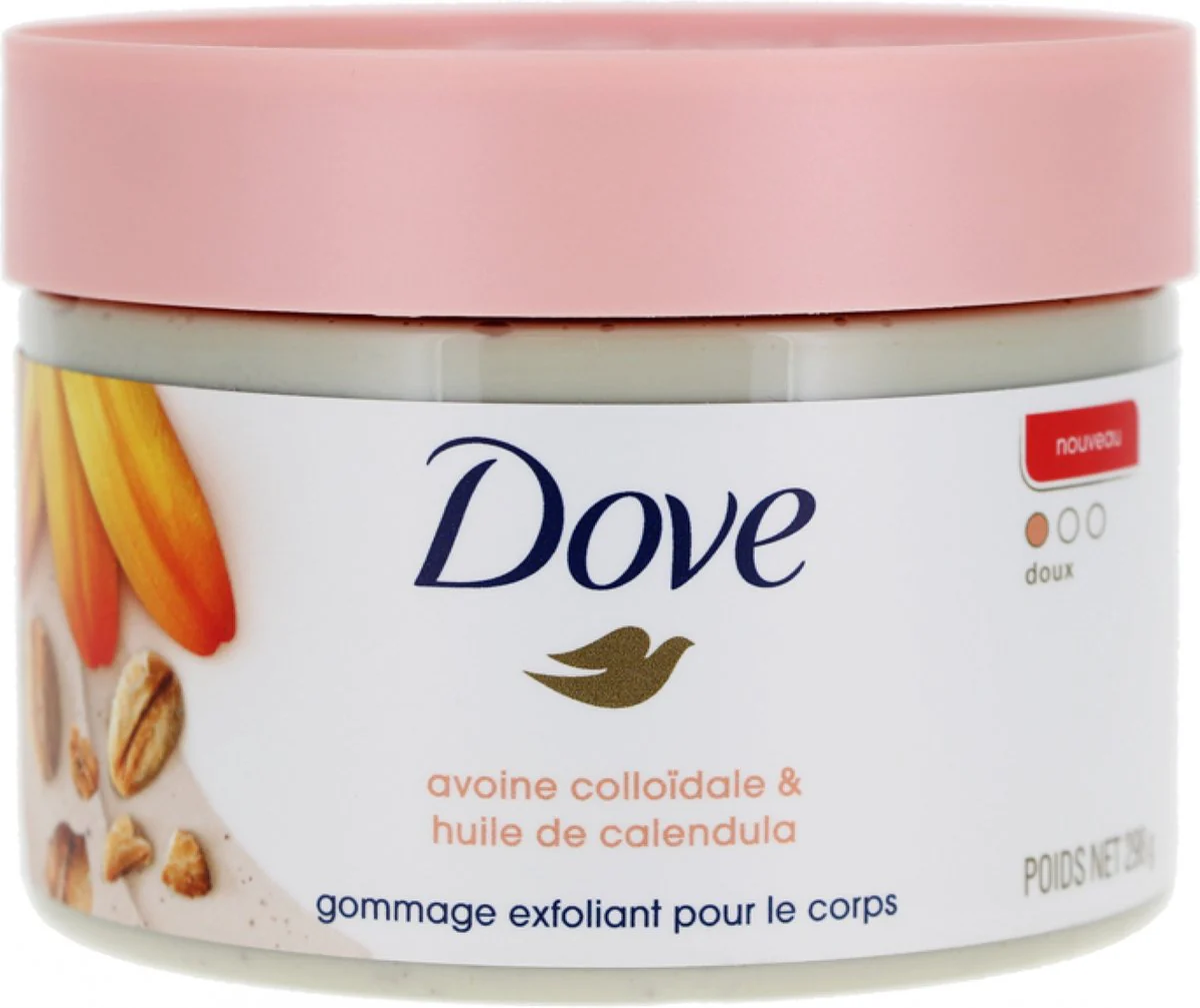Exfoliating Body Polish Scrub for Silky Skin Oatmeal & Calendula Oil