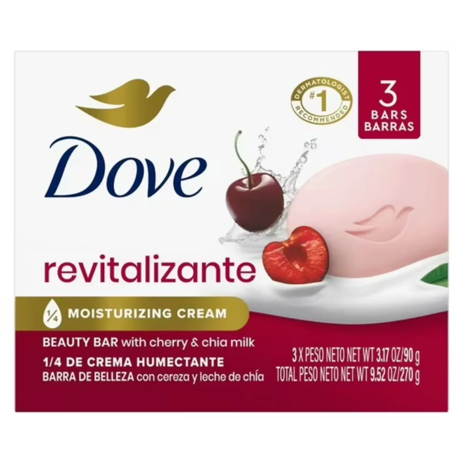 Revitalizante Beauty Bar Cherry & Chia Milk 3-Pack