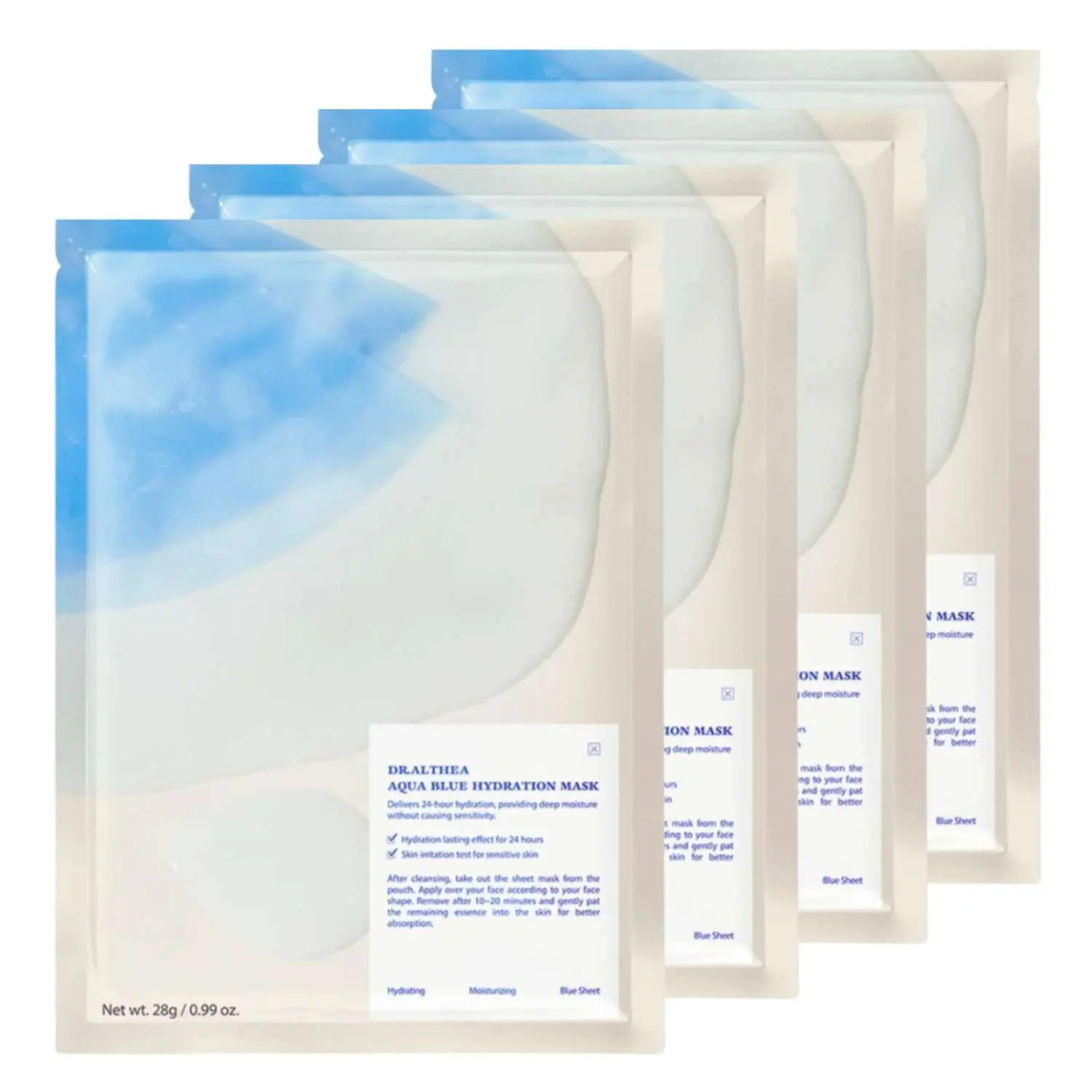 Dr. Althea Aqua Blue Hydration Mask 4-Pack