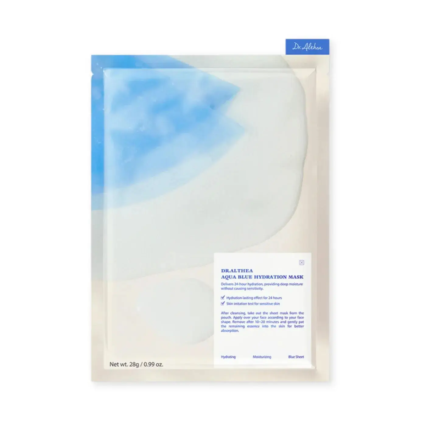 Dr. Althea Aqua Blue Hydration Mask 4-Pack - Image 2