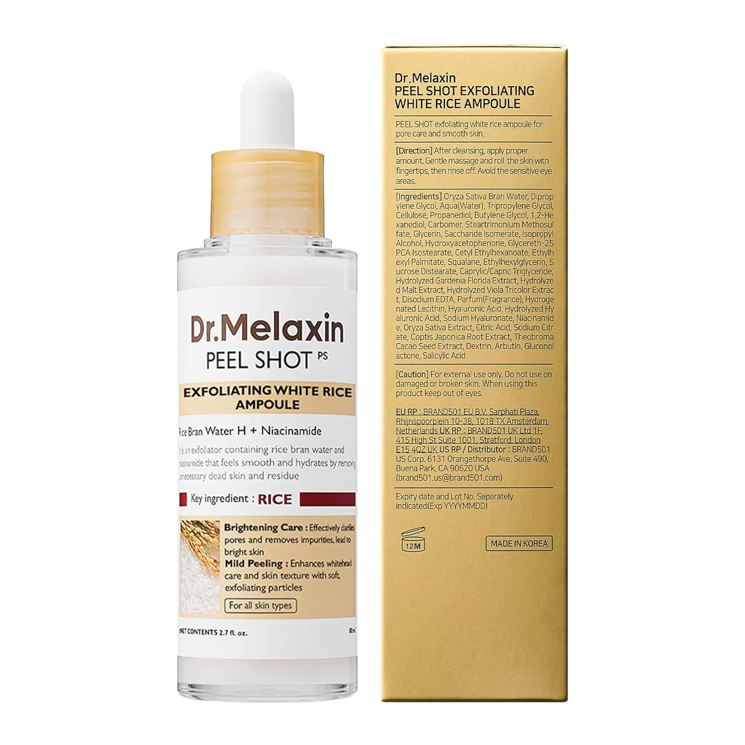 Peel Shot Exfoliant White Rice Ampoule - Image 4