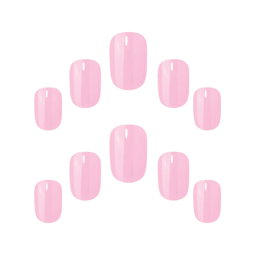 Gel Finish Perfect Pink Nails - Image 2