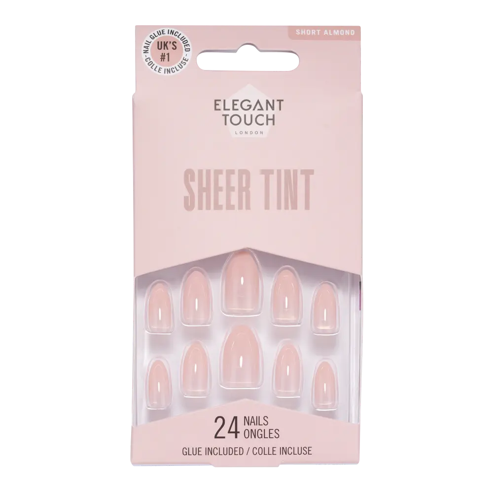 Sheer Tint Satin Slippers Nails