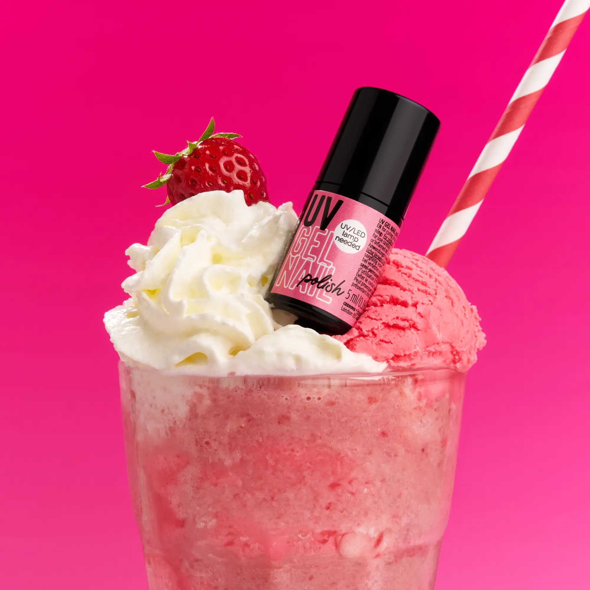 Studio Nails Uv Gel Nail Polish 219 Strawberry Milkshake - Image 2