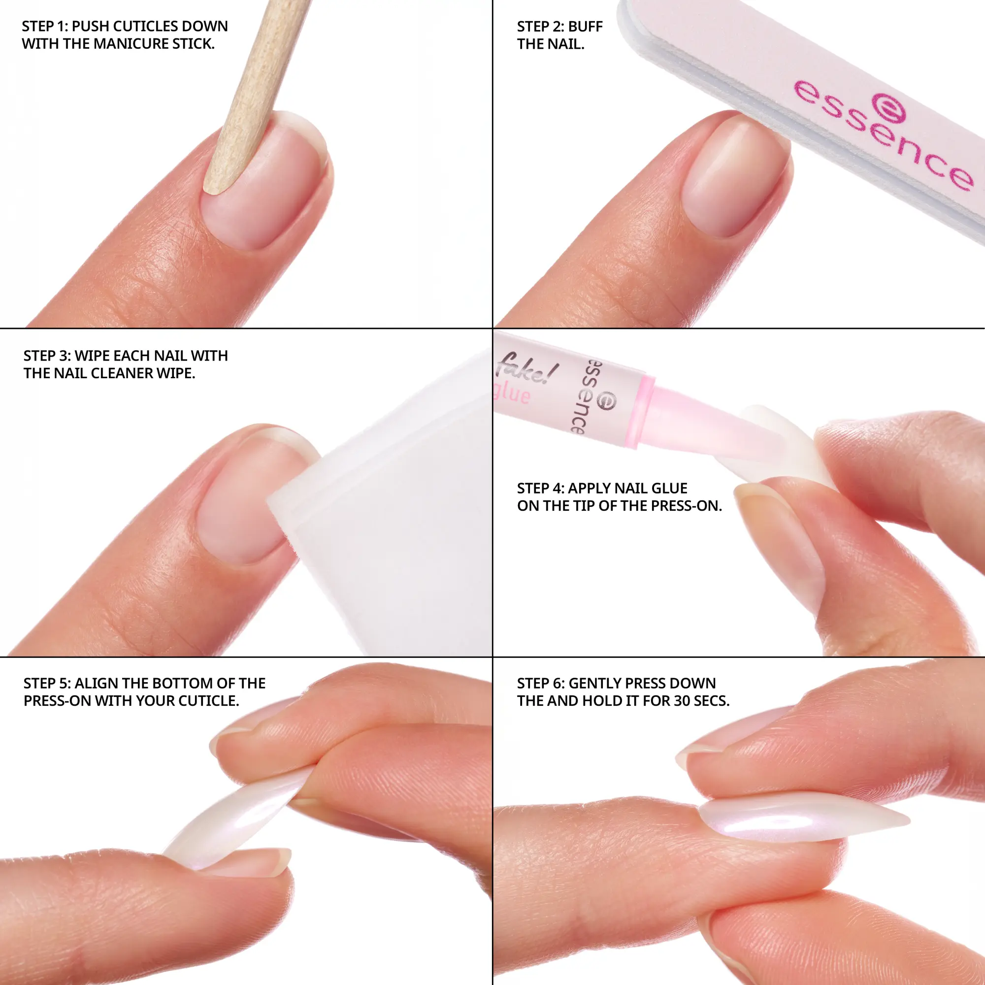 What The Fake! Press-on Nails Manicure Set 01 Glazed - Image 3
