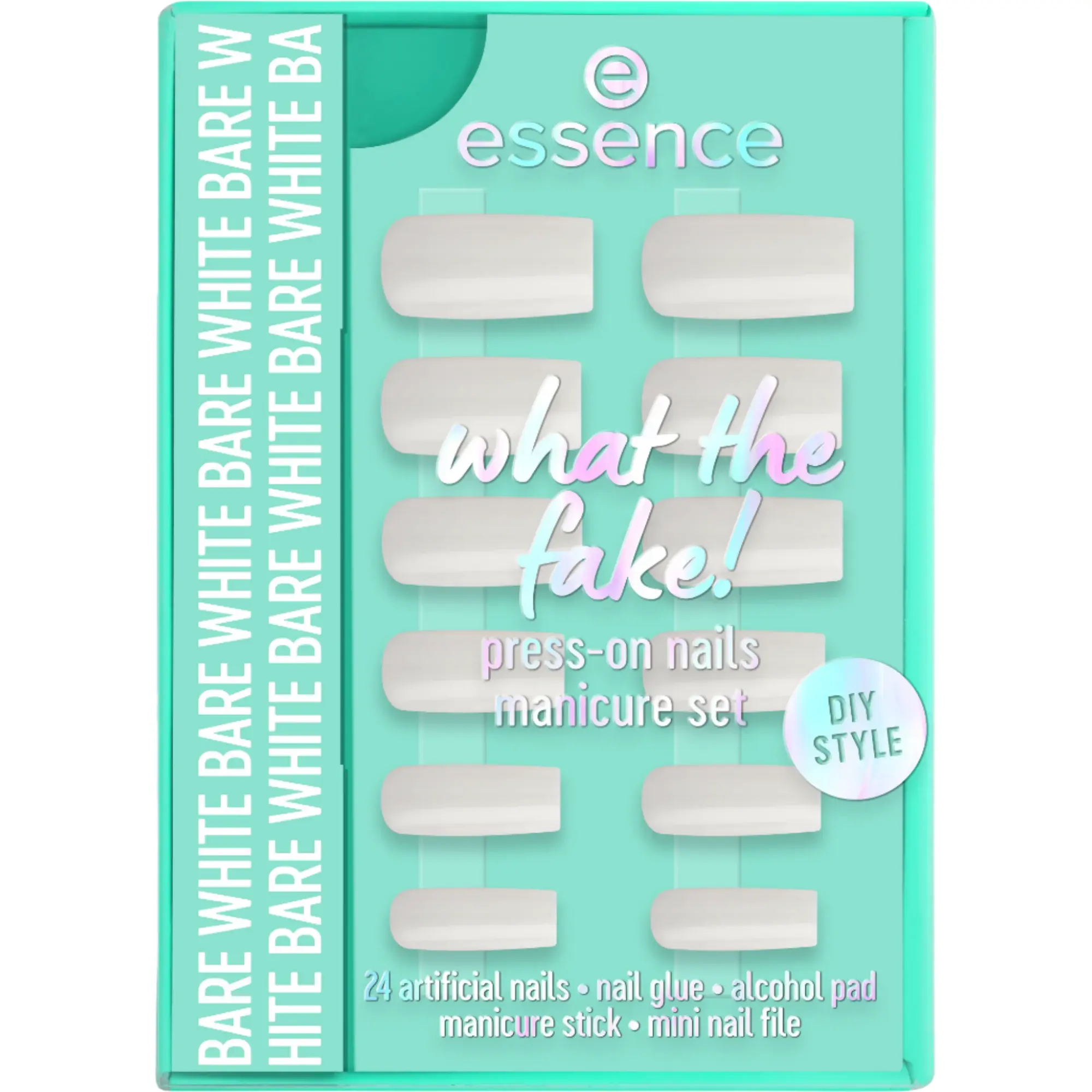 What The Fake! Press-on Nails Manicure Set 04 Bare White - Image 3