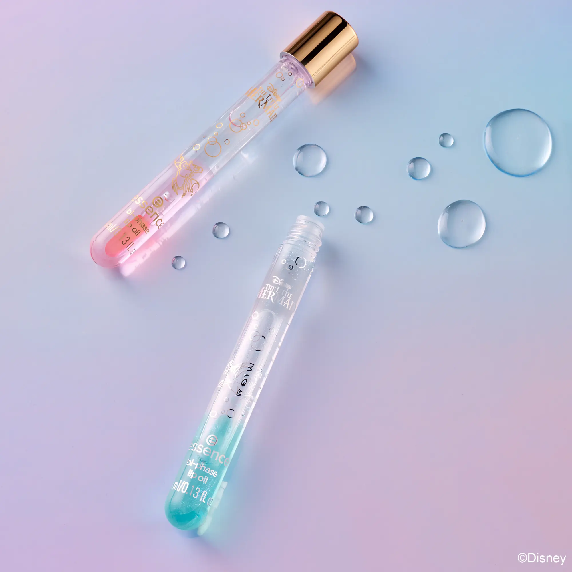 X Disney The Little Mermaid Bi-phase Lip Oil 02 Swim Towards Your Dreams - Image 5