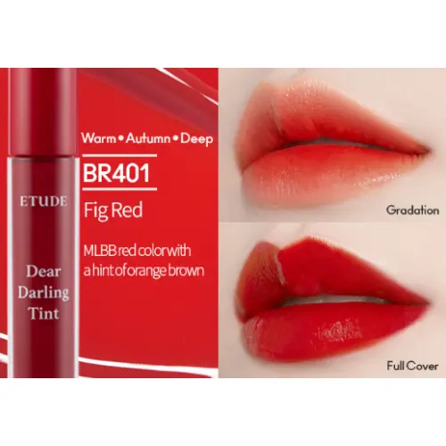 Dear Darling Water Gel Tint BR401 Fig Red - Image 3