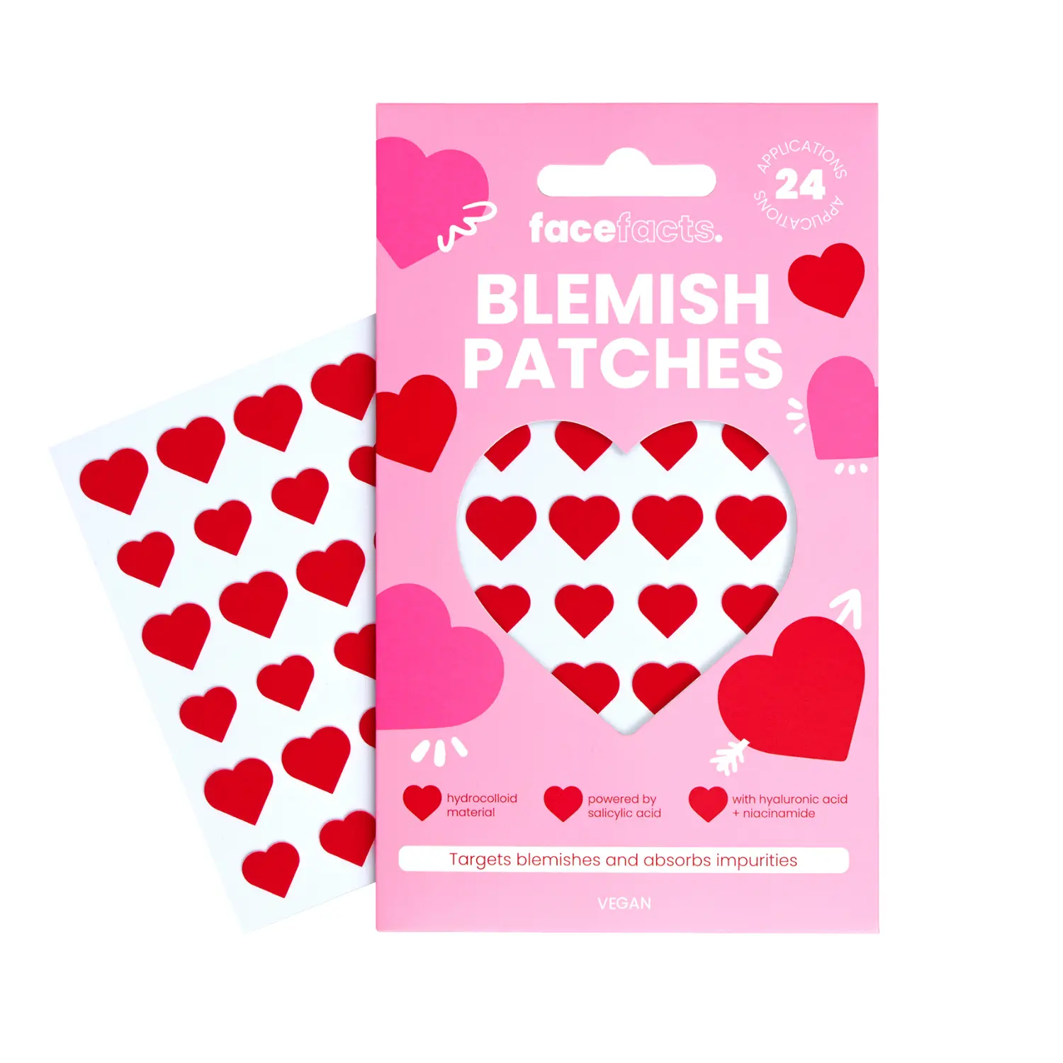 Blemish Patches Red Hearts