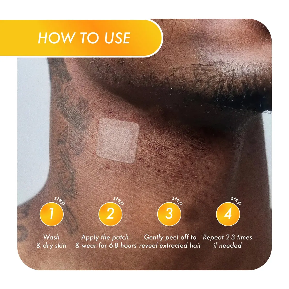 Ingrown Hair Face and Neck Beard Patch - Image 5