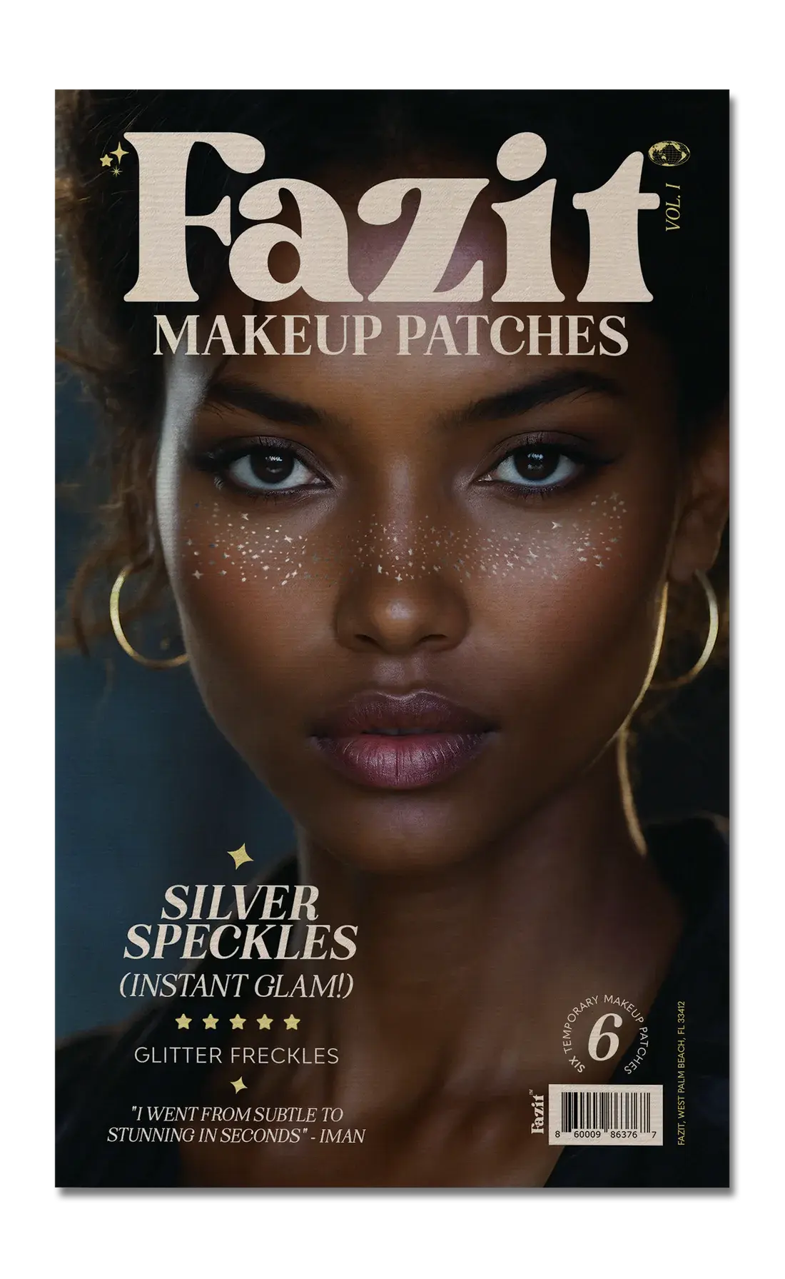 Make Up Patches Silver Glitter Freckles