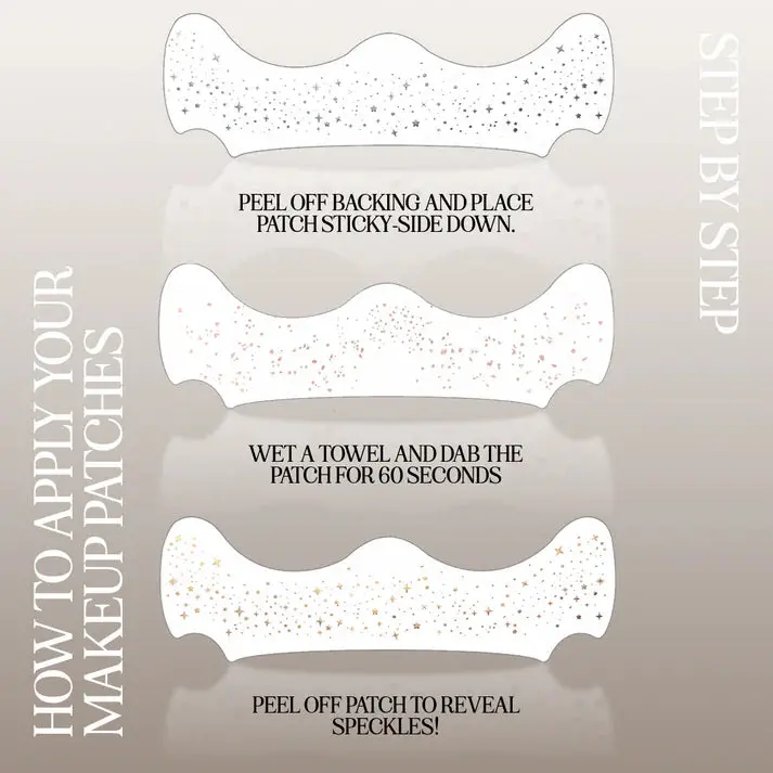 Make Up Patches Silver Glitter Freckles - Image 3