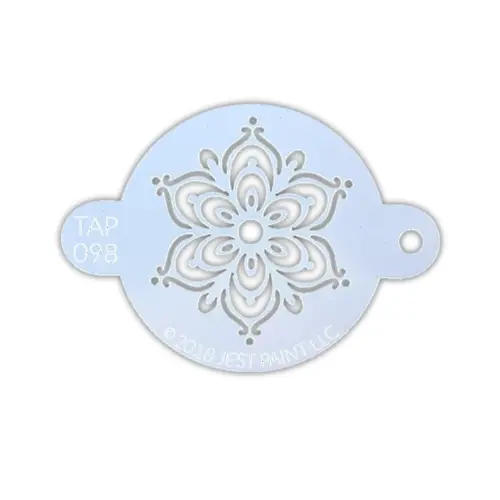 Face Painting Stencil Full Henna Fancy Flower