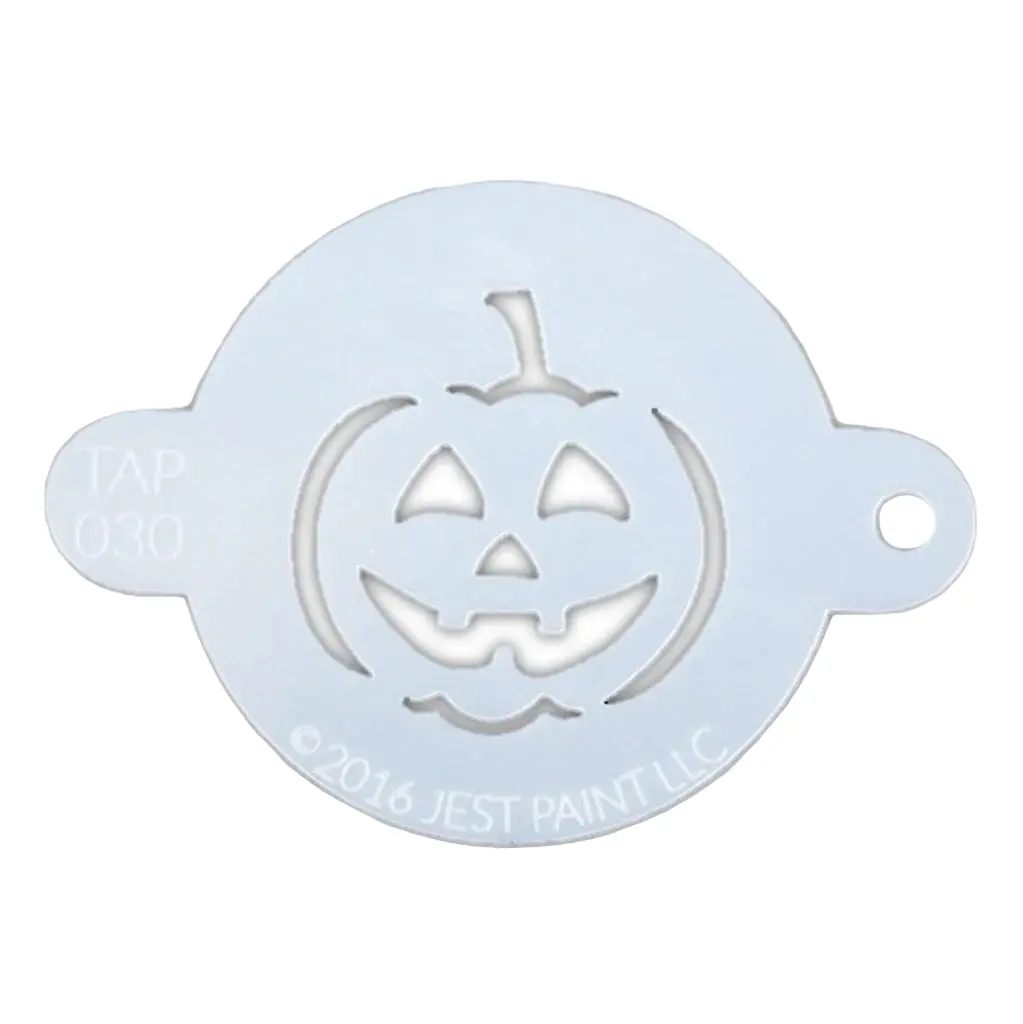 Jack Lantern Face Painting Stencil