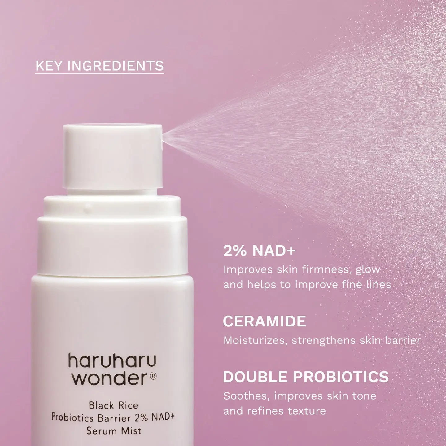 Black Rice Probiotics Barrier NAD+ Serum Mist - Image 2