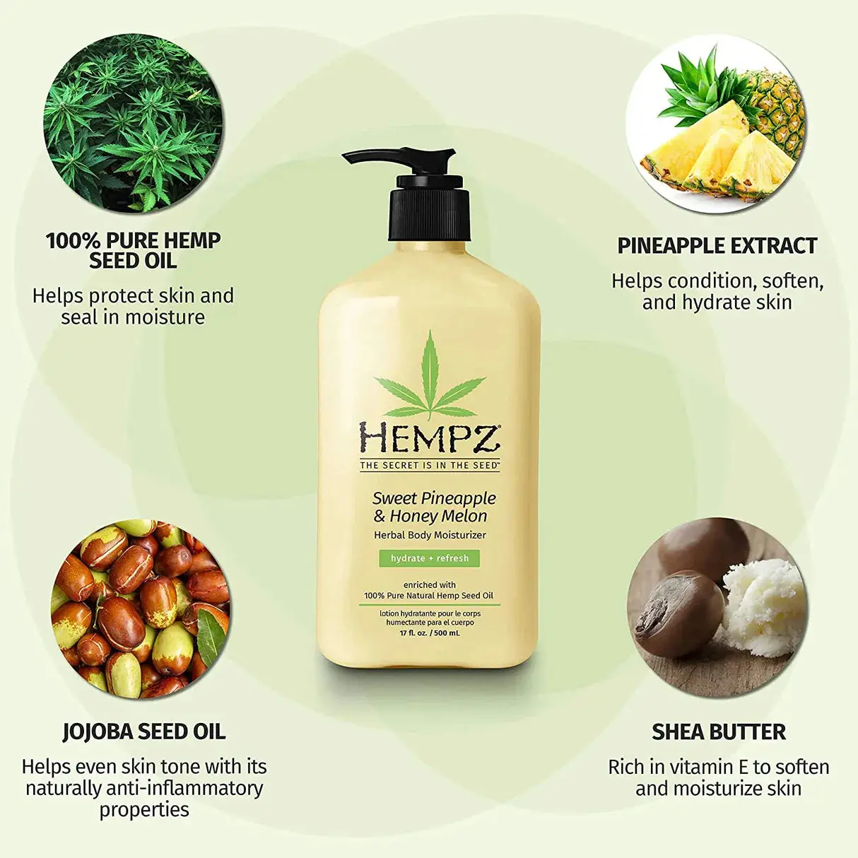 Sweet Pineapple & Honey Melon Herbal Body Moisturizer 500 ml. - Image 5