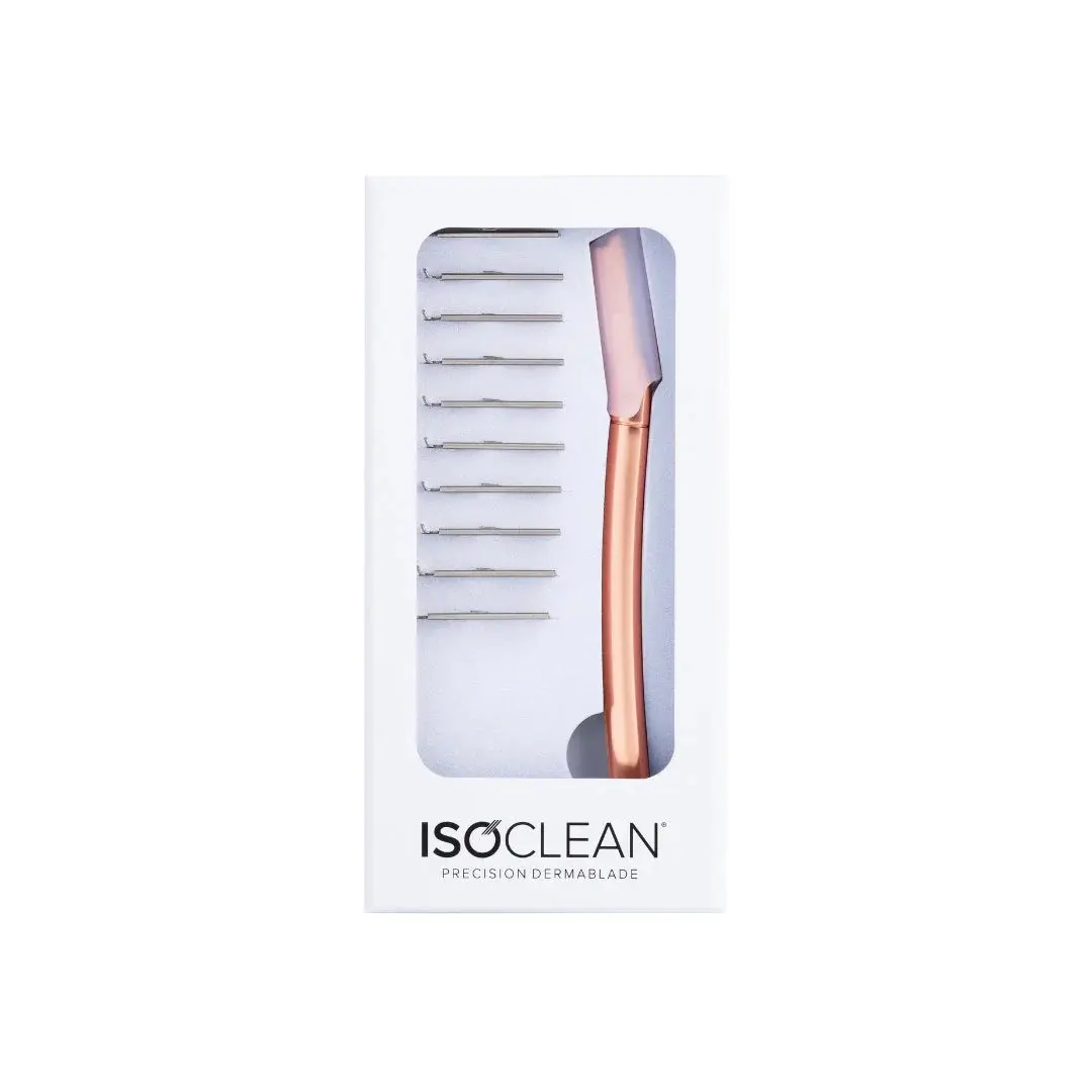 Dermablade With 10 Replacement Blades Rose Gold