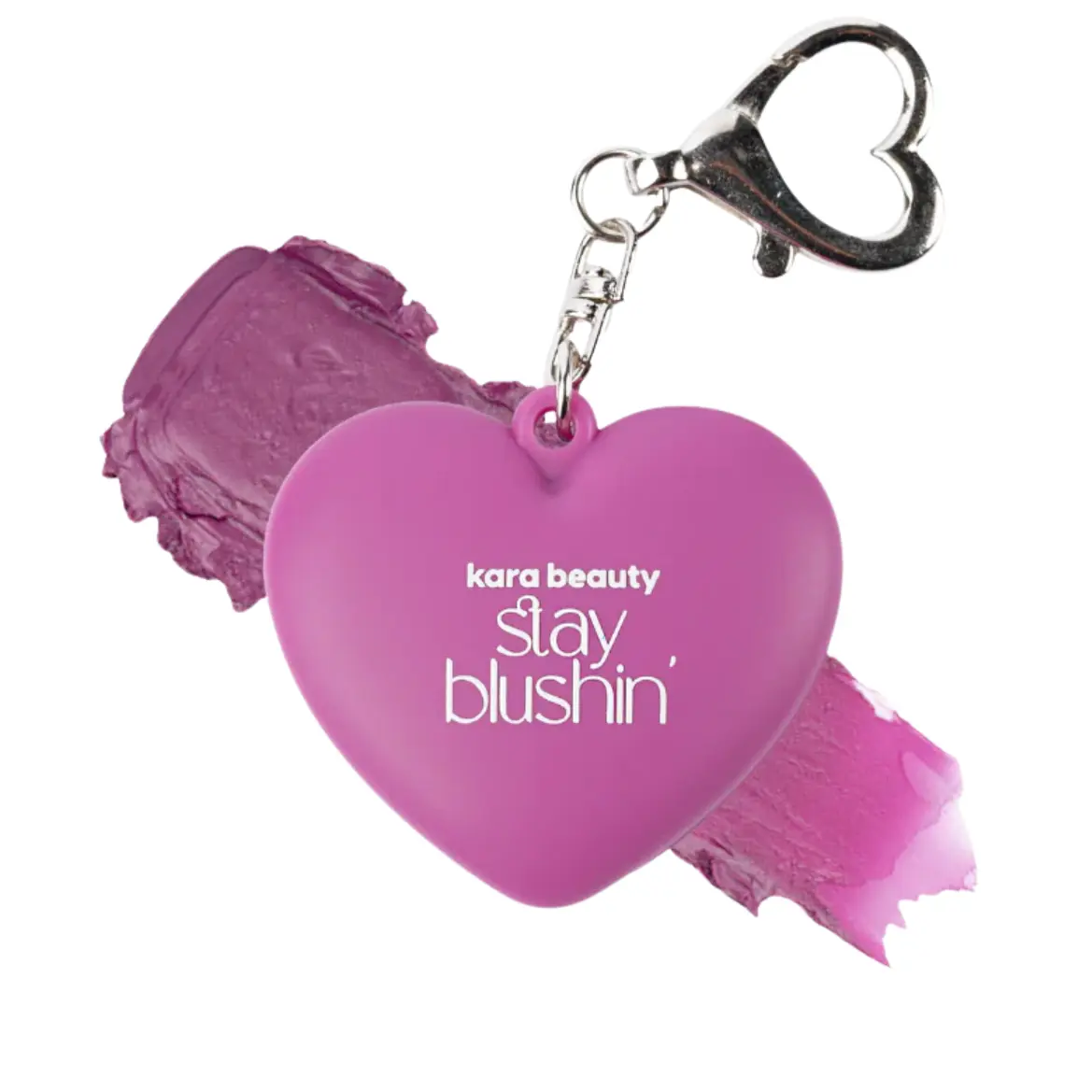 Stay Blushin! Lip and Cheek Cream Blush Keychain Lilac